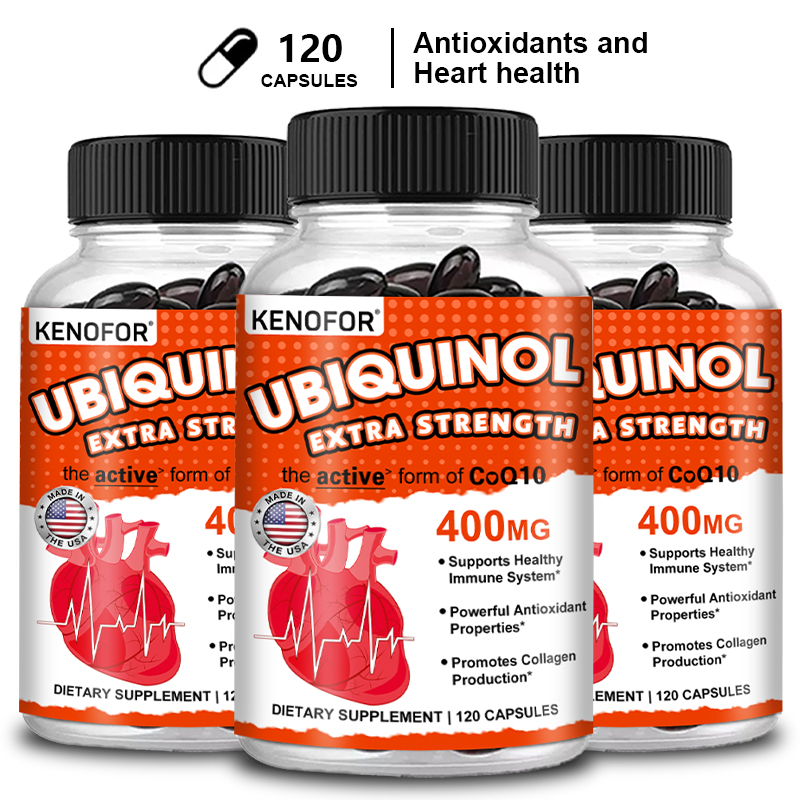 Coq10 Ubiquinol Softgel - KENOFOR Ubiquinol CoQ10 400 мг, мягкий