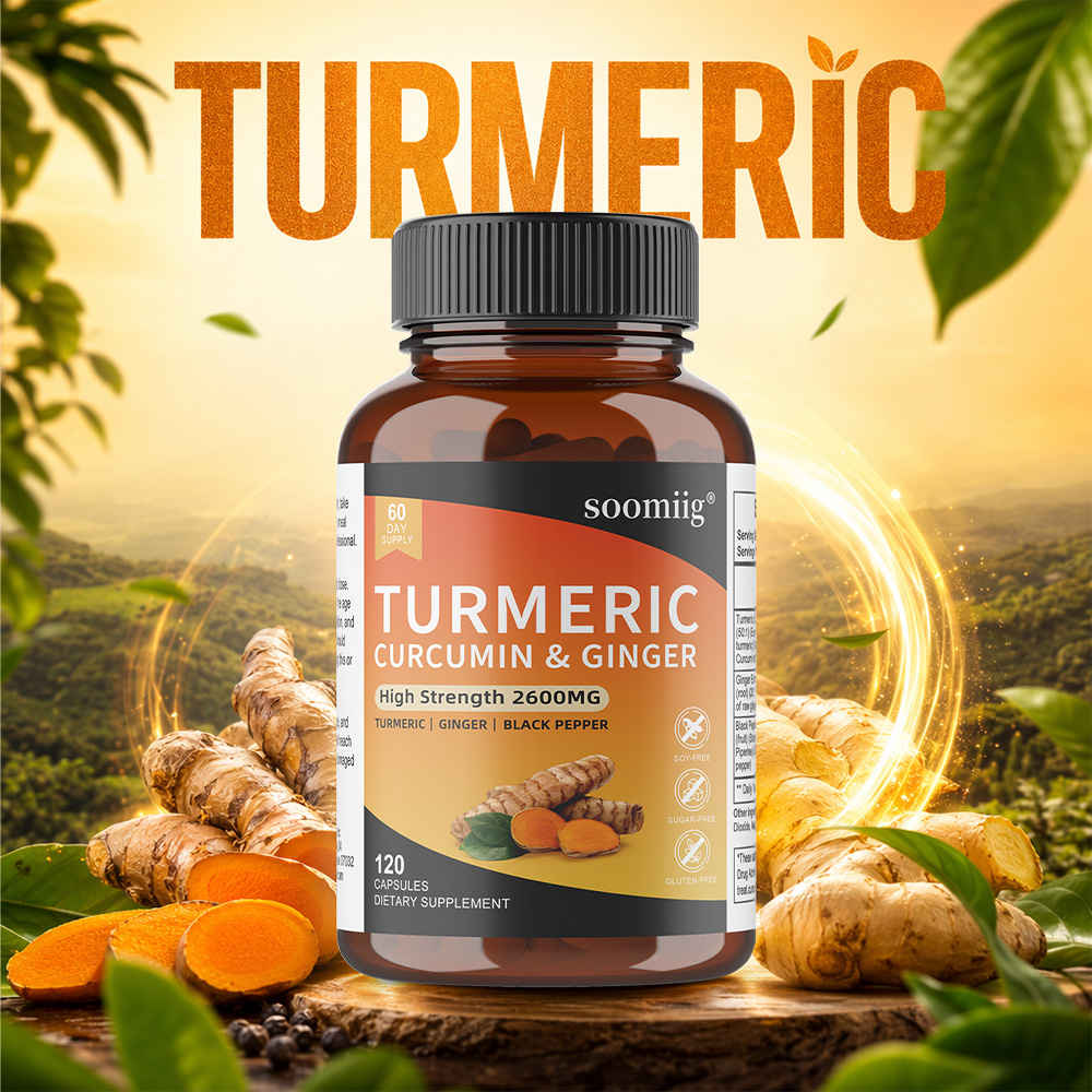Turmeric Curcumin Capsule - Капсулы с куркумином, имбирем и черным