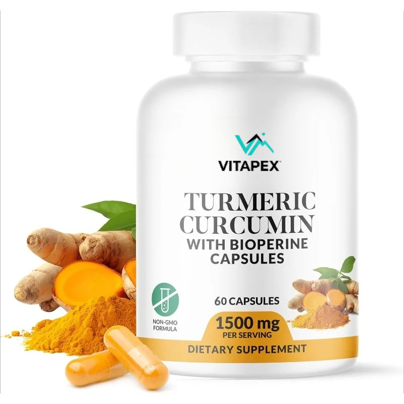 Turmeric Curcumin Capsule - Куркума, куркумин и биоперин 1500 мг