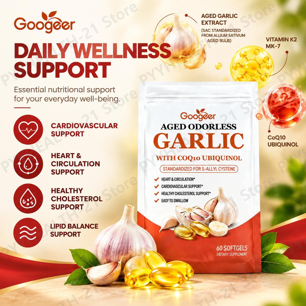 Мягкие капсулы с чесноком, не  – обзор и цена Coq10 Ubiquinol Softgel