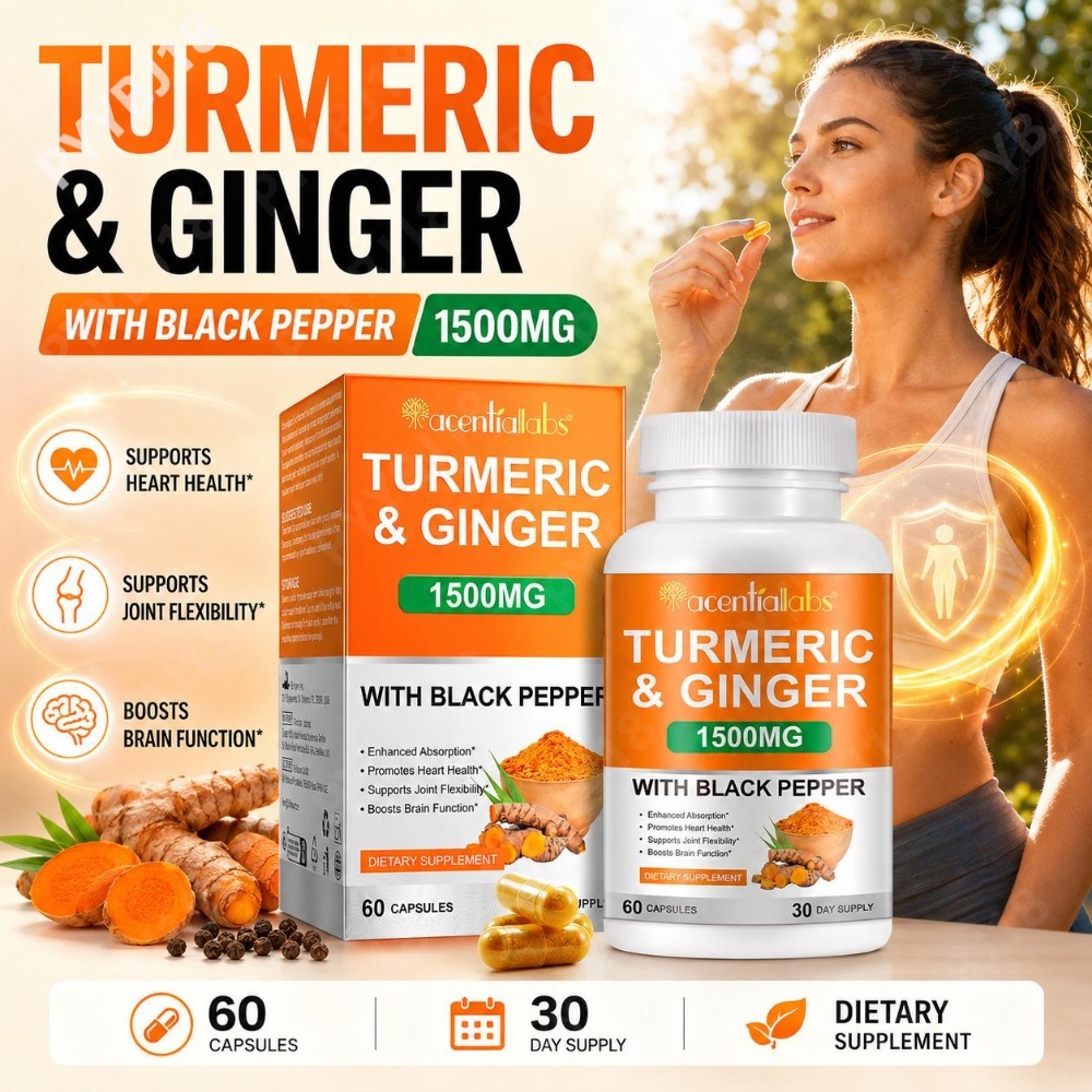 Капсулы с куркумой и имбирем,  – обзор и цена Turmeric Curcumin Capsule