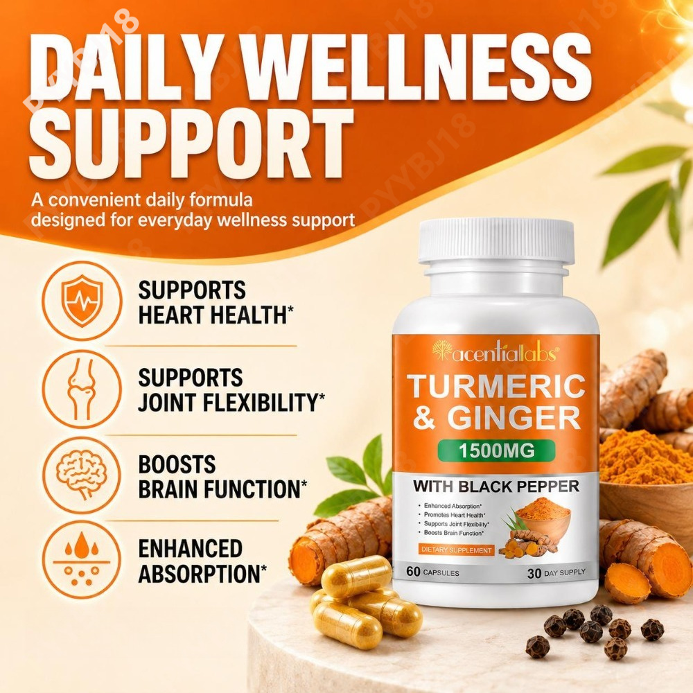 Капсулы с куркумой и имбирем,  – обзор и цена Turmeric Curcumin Capsule