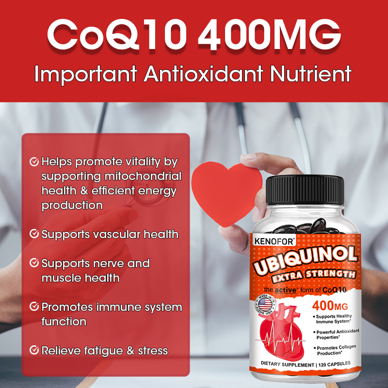 KENOFOR Ubiquinol CoQ10 400 мг – обзор и цена Coq10 Ubiquinol Softgel
