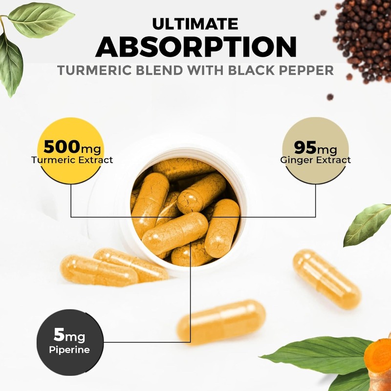Куркума, пиперин, витамин цинк – обзор и цена Turmeric Curcumin Capsule