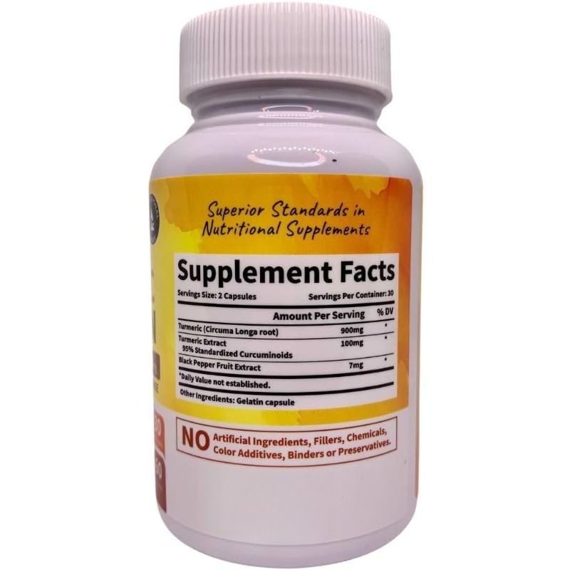 Куркумин с биоперином и имбире – обзор и цена Turmeric Curcumin Capsule