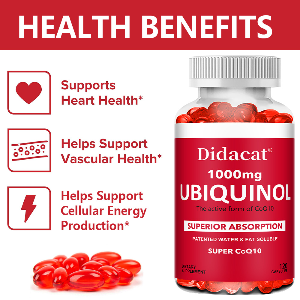 Убихинол CoQ10 1000 мг в мягки – обзор и цена Coq10 Ubiquinol Softgel