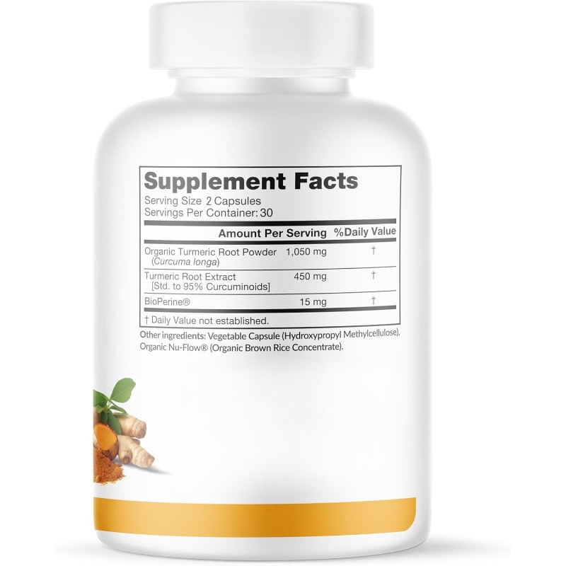 Куркума, куркумин и биоперин 1 – обзор и цена Turmeric Curcumin Capsule